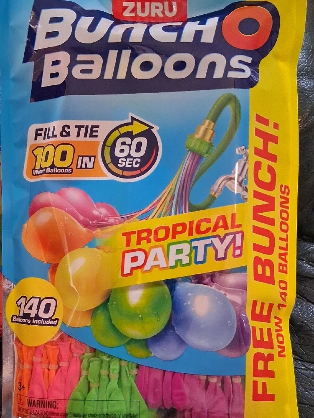 ZURU Bunch O Balloons Tropical Party Water Balloons - Multicolor. NWT. (5 Packs)